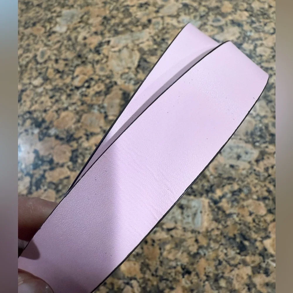 Kate Spade New York gold buckle pink belt - Picture 4 of 6